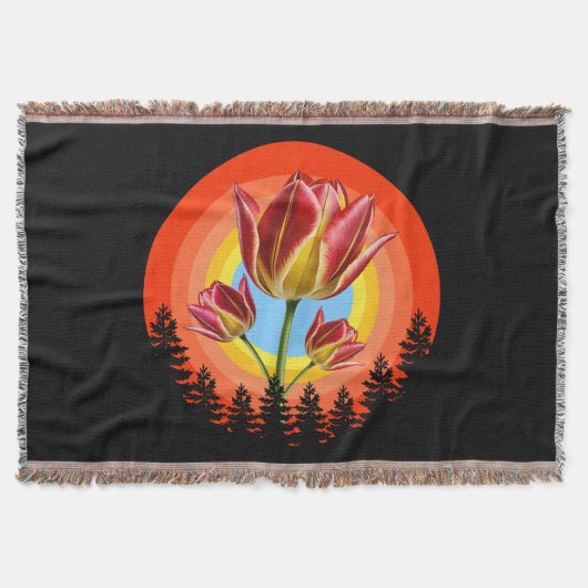 tulips nature botanical plant  deken (Voorkant)