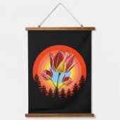 tulips nature botanical plant  hangend wandkleed (Voorkant)