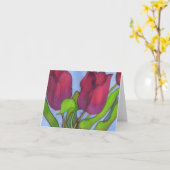 Tulips Notecard Kaart (Gele Bloem)