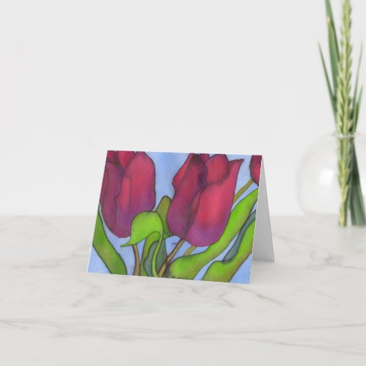 Tulips Notecard Kaart (Voorkant)