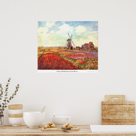 Tulips of Holland by Claude Monet Poster (Keuken)