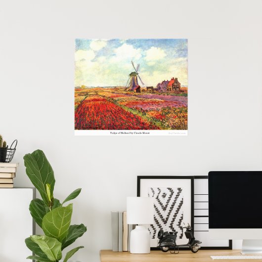 Tulips of Holland by Claude Monet Poster (Thuiskantoor)
