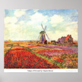 Tulips of Holland by Claude Monet Poster (Voorkant)