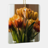 Tulips Orange Flowers Keramisch Ornament (Rechts)