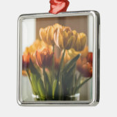 Tulips Orange Flowers Metalen Ornament (Links)