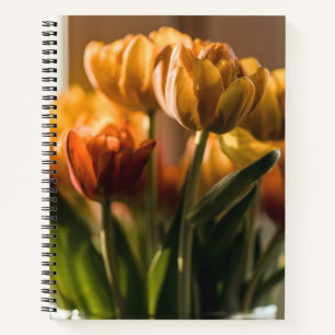 Tulips Orange Flowers Notitieboek