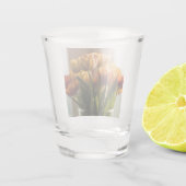 Tulips Orange Flowers Shot Glas (Achterkant)