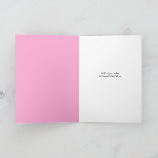 Tulips Pasen Kaart (Binnen)