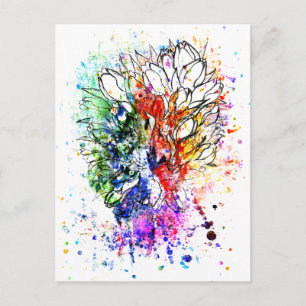 Tulips Pencil Sketch Briefkaart