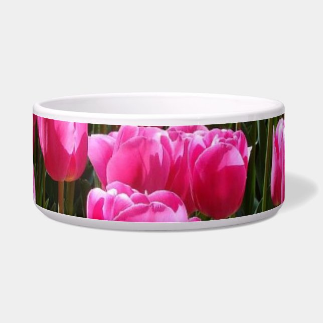 Tulips Pet Bowl Voerbakje (Voorkant)