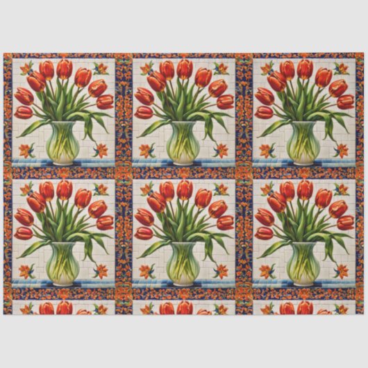 Tulips Popular Beautiful Collection Tissuepapier (Voorkant)