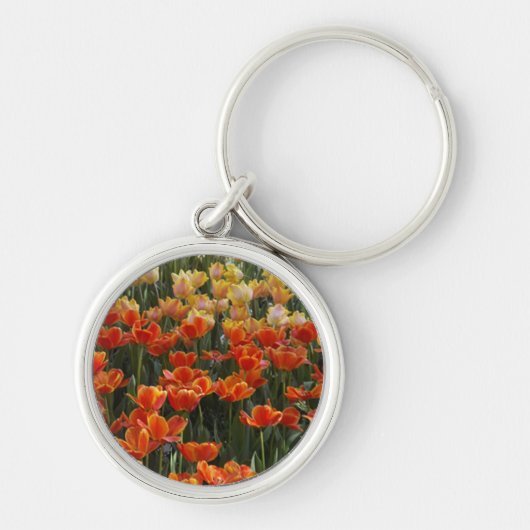 Tulips Round Keychain (Voorkant)