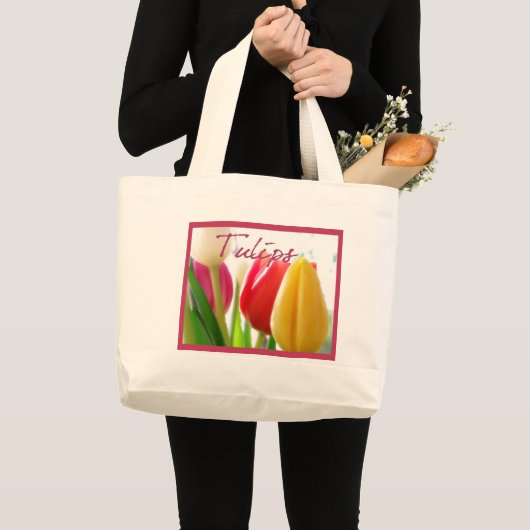 TuLiPs-tas Grote Tote Bag (Voorkant (product))