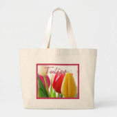 TuLiPs-tas Grote Tote Bag (Voorkant)