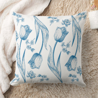 Tulips Throw Pillow Kussen