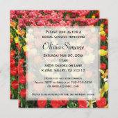 Tulips Weddenschap Bridal Shower Kaart (Voorkant / Achterkant)