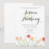 Tulips Weddenschap | Heldere kleuren Kaart (Voorkant / Achterkant)