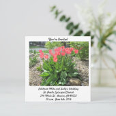 Tulips Weddenschap Kaart (Staand voorkant)