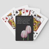 Tulips Work Love Dance Live Inspirerend Quote Pokerkaarten (Achterkant)