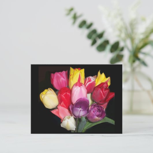 Tulips zegt alles briefkaart (Staand voorkant)