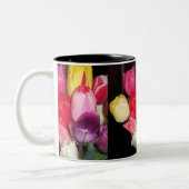 Tulips zegt alles tweekleurige koffiemok (Links)