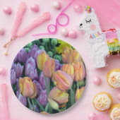 Tulke bundels van tulpen papieren bordje (Feest)