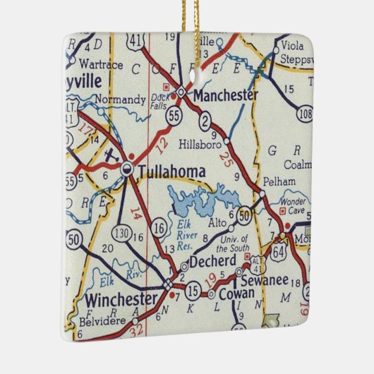 Tullahoma TN Keramisch Ornament (Rechts)