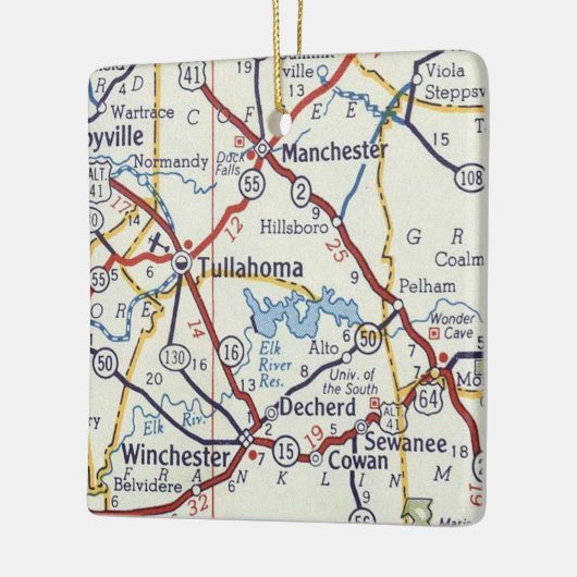 Tullahoma TN Keramisch Ornament (Links)