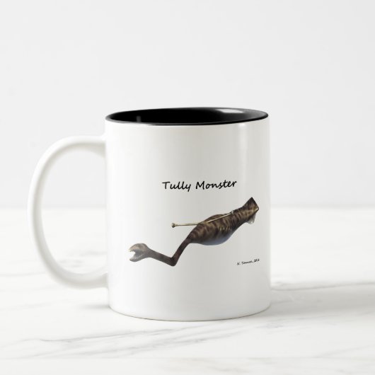 Tullimonstrum_zazzle kopie tweekleurige koffiemok (Links)