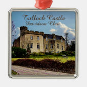 Tulloch Castle Scottish Davidson Clan Metalen Ornament (Voorkant)