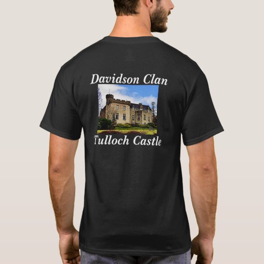 Tulloch Castle - Scottish Davidson Clan T-shirt (Achterkant)