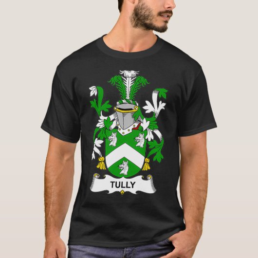 Tully Coat of Arms Family Crest T-shirt (Voorkant)