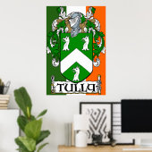 Tully Coat of Arms Irish Flag Print (Thuiskantoor)