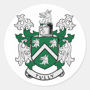 TULLY Coat of Arms Ronde Sticker