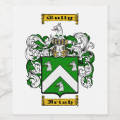 Tully (Iers) Wijn Etiket (Enkel label)