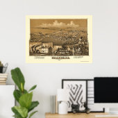 Tullytown, PA Panoramic Map - 1887 Poster (Thuiskantoor)