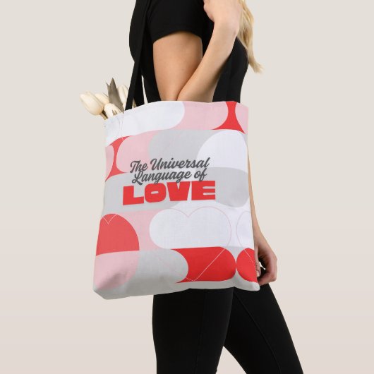 TULOL Red Pink White Tote Bag (Dichtbij)
