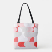TULOL Rode Roze Witte Tote Bag (Achterkant)