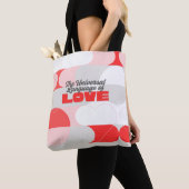 TULOL Rode Roze Witte Tote Bag (Dichtbij)