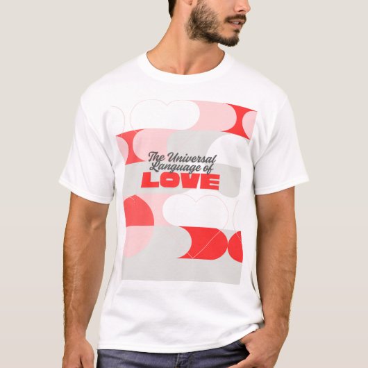 TULOL Rood Roze Witte T-Shirt (Voorkant)