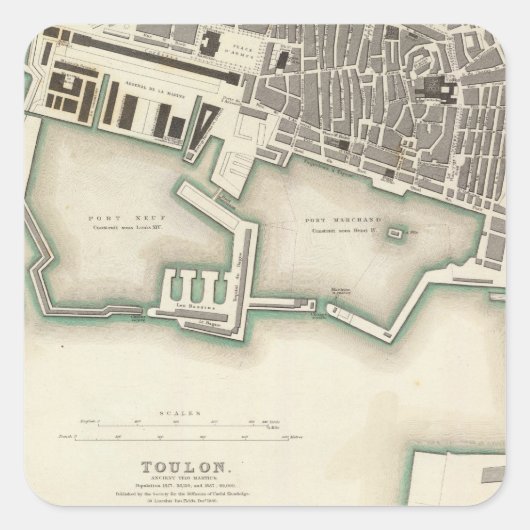 Tulon Vierkante Sticker (Voorkant)