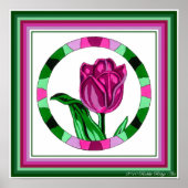 Tulp afdrukken poster (Voorkant)