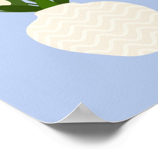 Tulp Arrangement Bloemen Vaas Blauw Poster (Hoek)