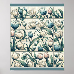 Tulp Art Poster Patroon