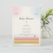 Tulp Baby Shower Uitnodiging (Staand voorkant)