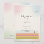 Tulp Baby Shower Uitnodiging (Voorkant / Achterkant)
