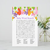 Tulp Baby shower Word Search Game (Staand voorkant)