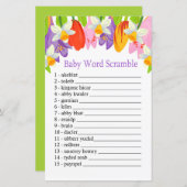 Tulp Baby word scramble game (Voorkant / Achterkant)