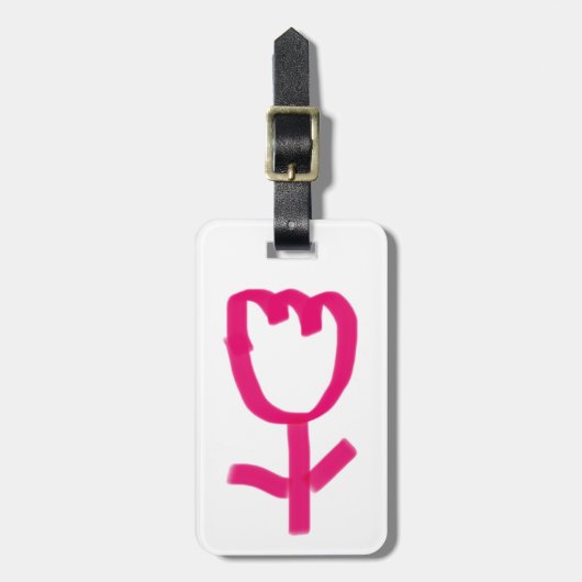 Tulp | bagagelabel (Voorkant verticaal)