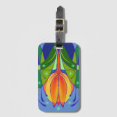 Tulp Bagagelabel met Visitekaartje Slot (Voorkant (verticaal))